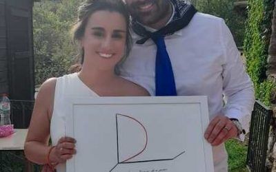 Regalo retrato personalizado para bodas