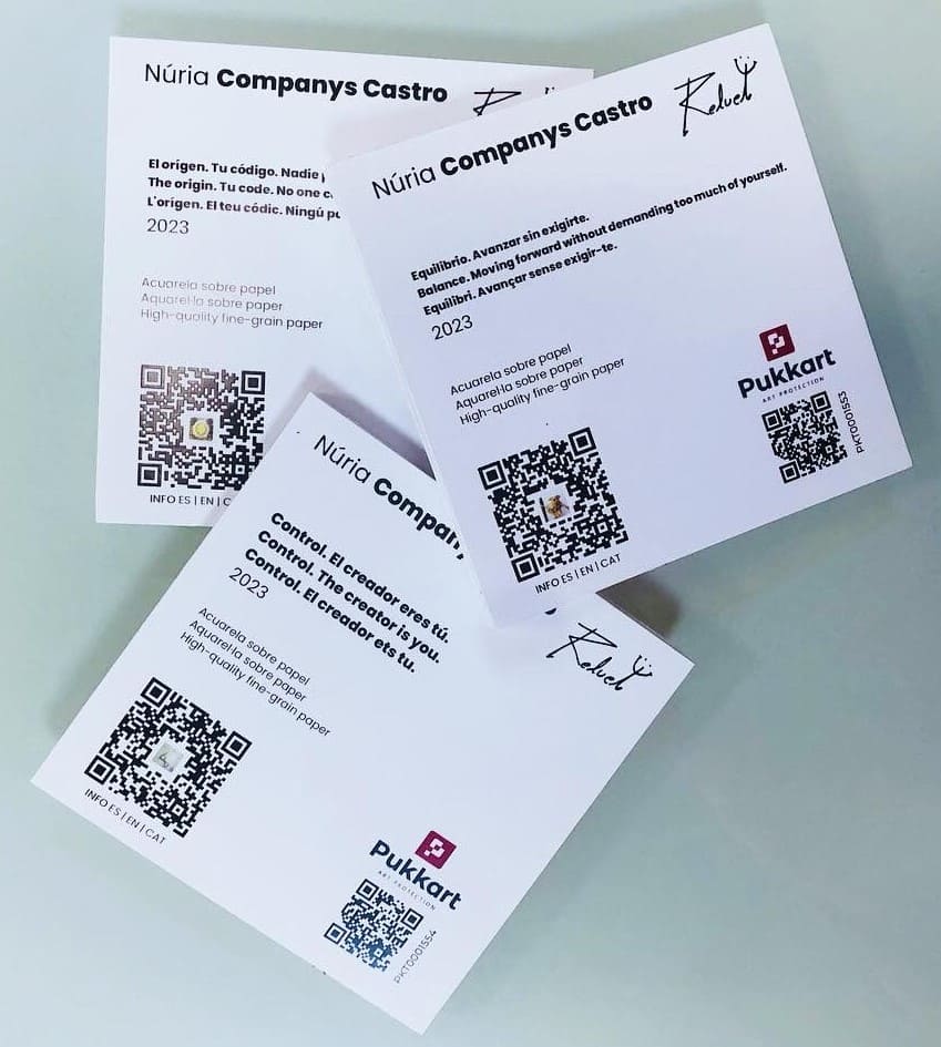Certificado autenticidad obras Reluet por Pukkart