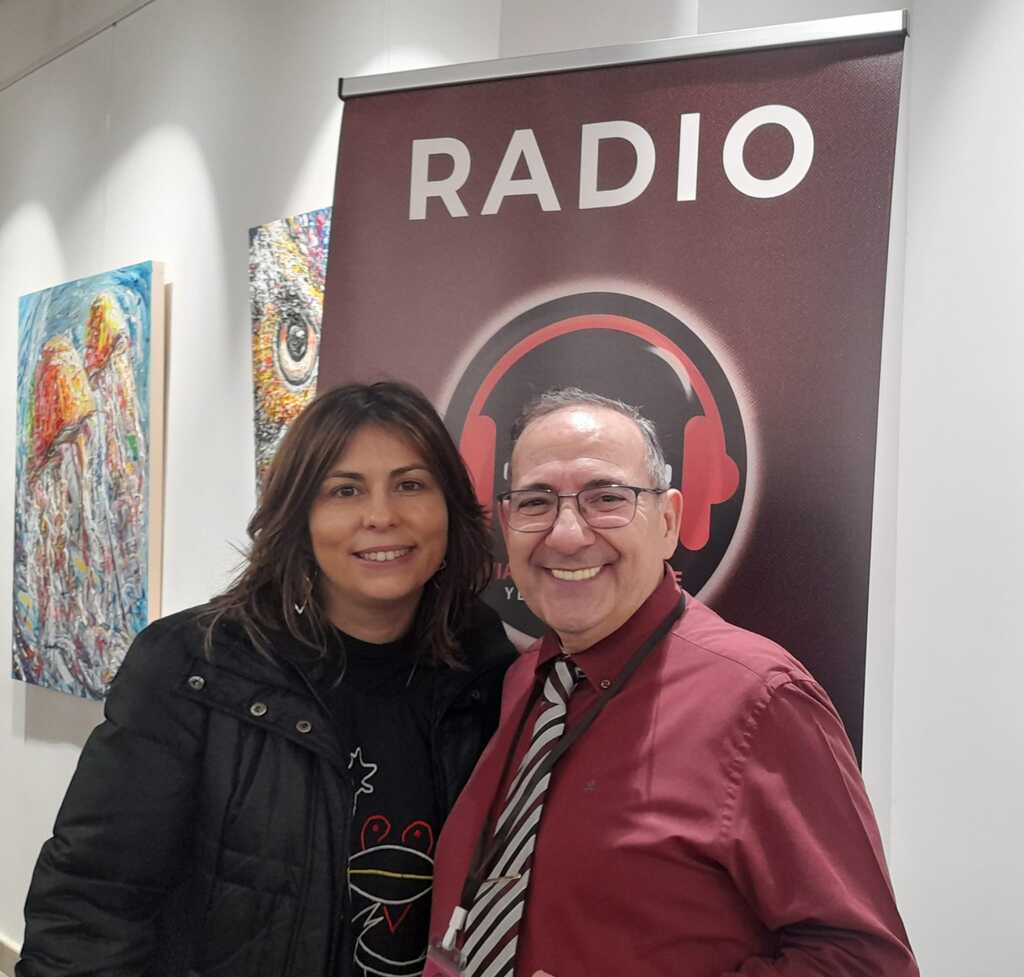 Nuria de Reluet con los Locutores del programa de viajeros en el arte