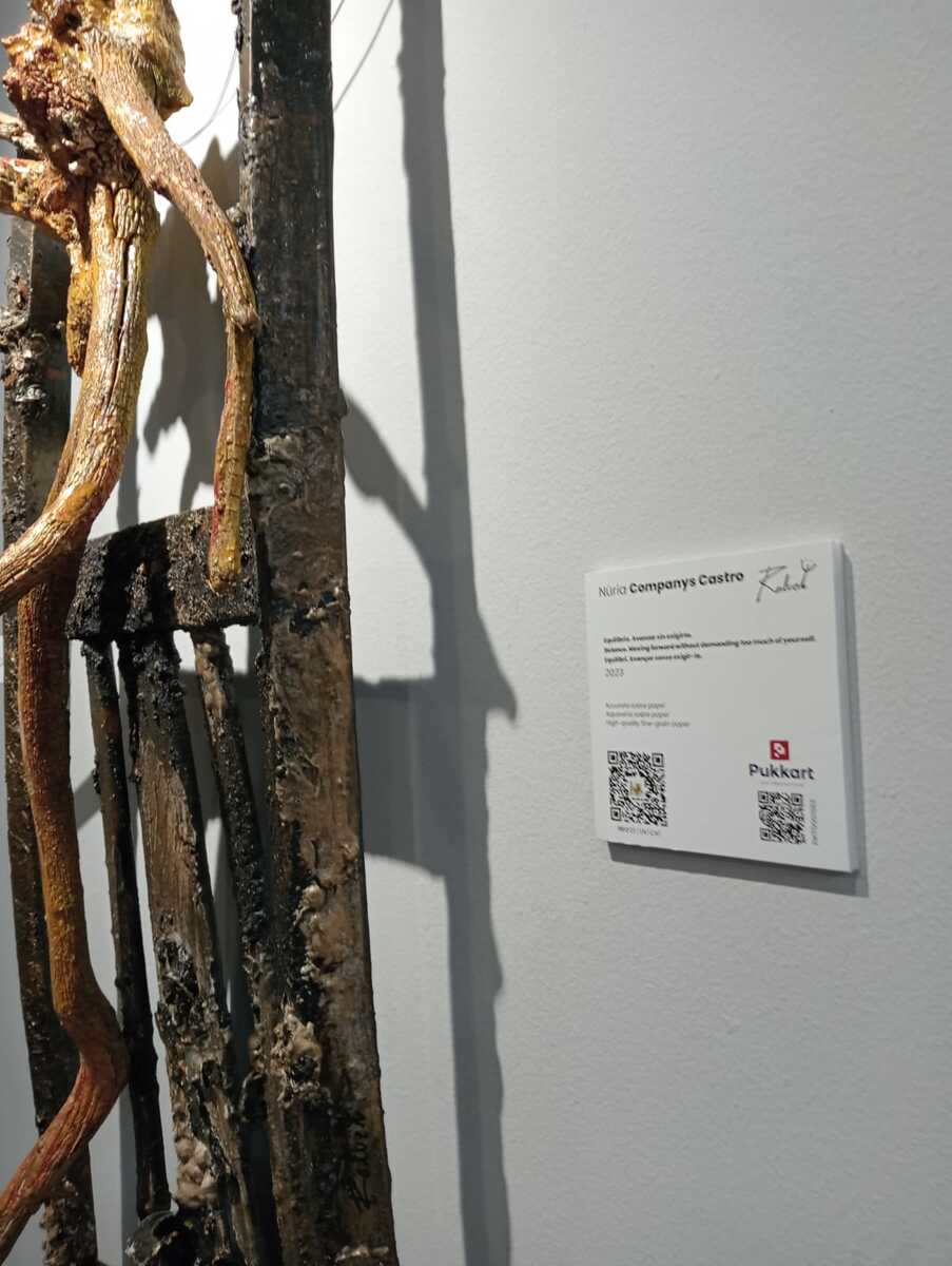 Exposición obra de arte pintura Equilibrio en Zaragoza 2024 - Reluet