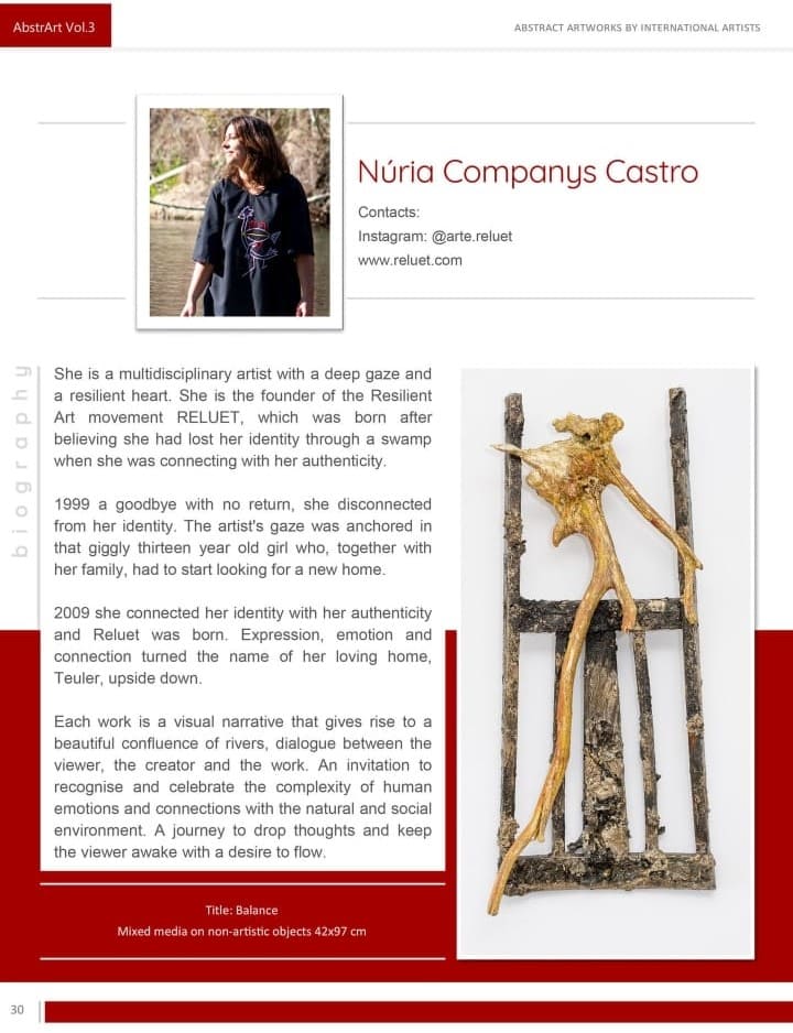 Núria Companys Reluet Catálogo Internacional de Arte ABSTRART 3 Obra Equilibrio Núria Companys Reluet Catálogo Internacional de Arte ABSTRART 3 Obra Equilibrio