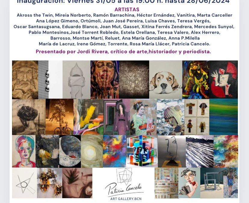 Reluet en la exposición Galería Patricia Cancelo