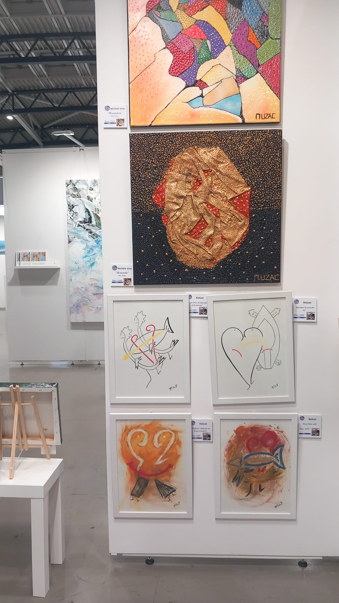 Obras de arte de Reluet en la Exposición Art Expo Algarve (Portugal)
