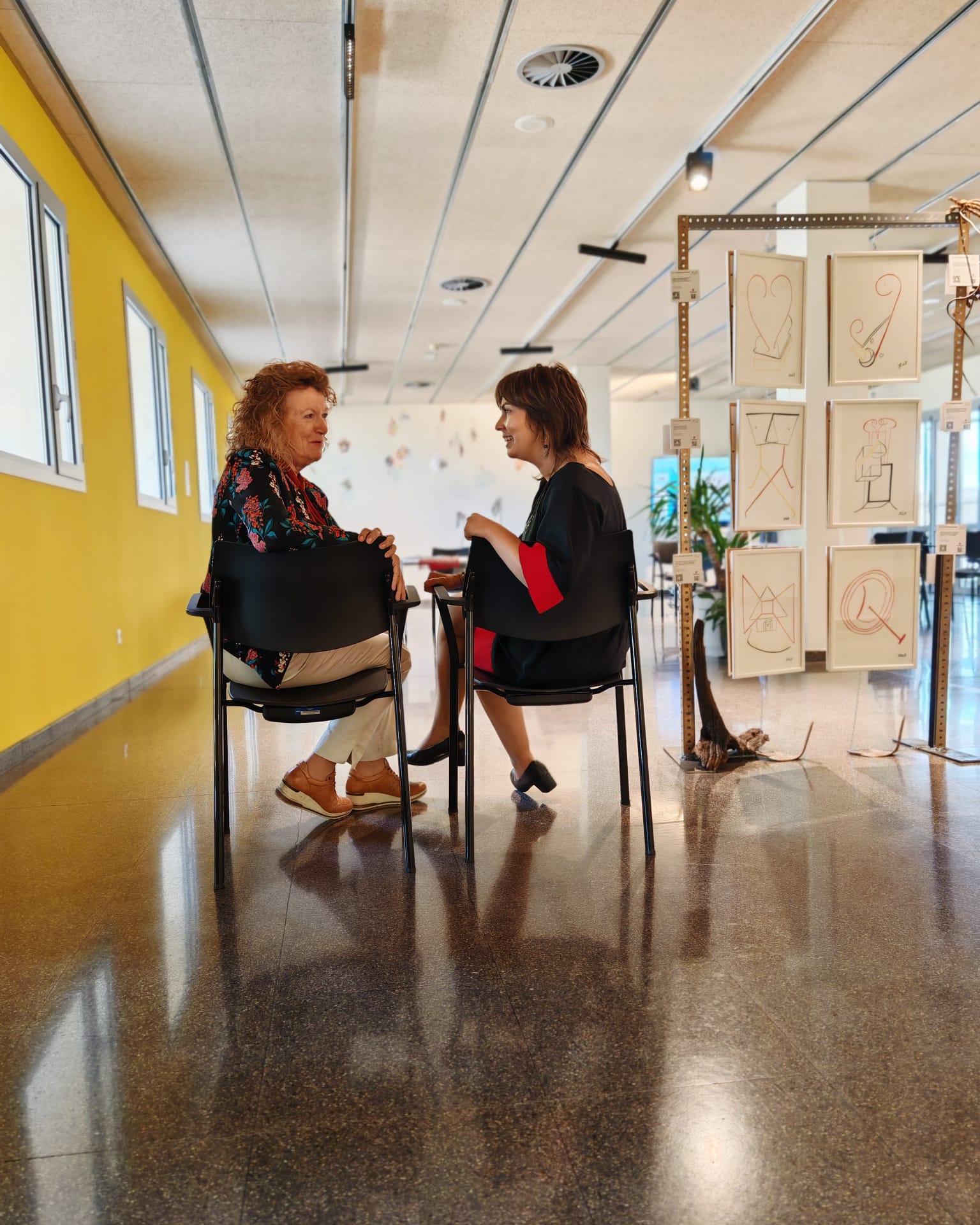 Reluet amb l'artista Palmira Rius a Lleida