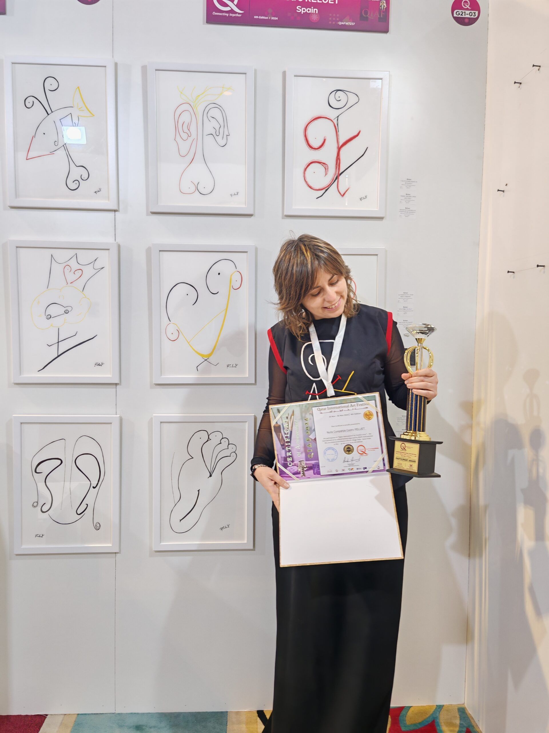 Núria Companys Castro en el Festival de Arte Internacional de QIAF en Qatar, Reluet
