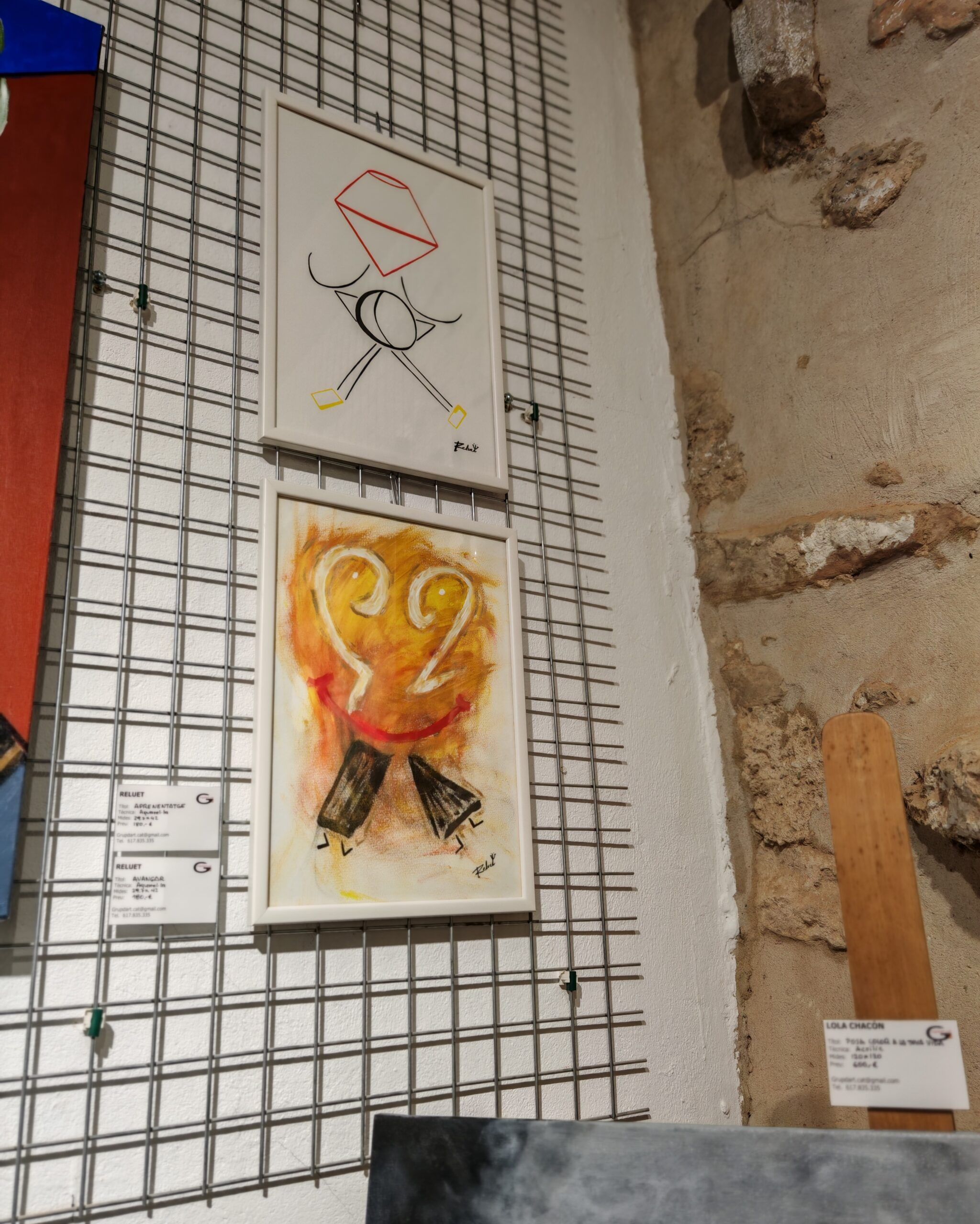 Reluet en la Exposición Colectiva de Navidad de Grupart.cat "Les Mans de les Arts" en el Espacio de Arte Josep Aragonés Zafra