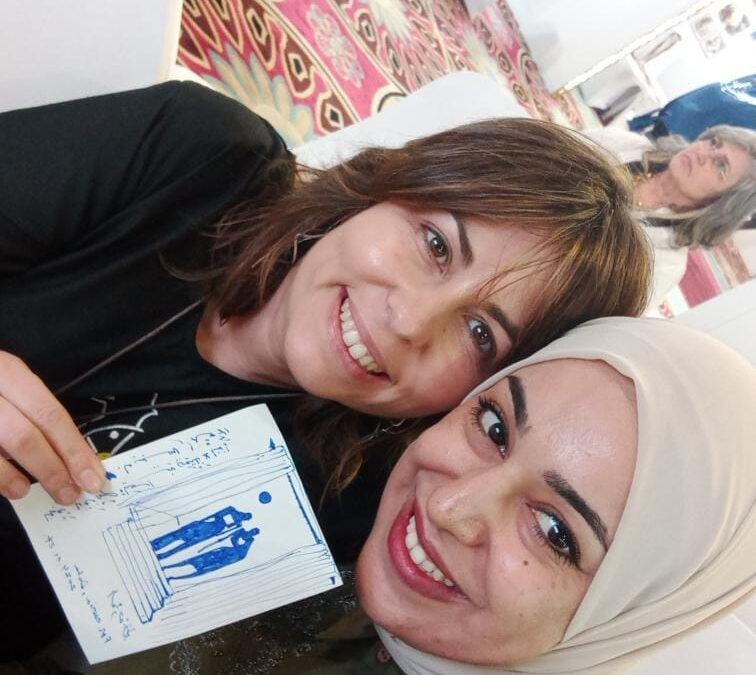 Un Encuentro Cautivador con la artista Louiza Harairi en el Festival Internacional de Arte en Qatar
