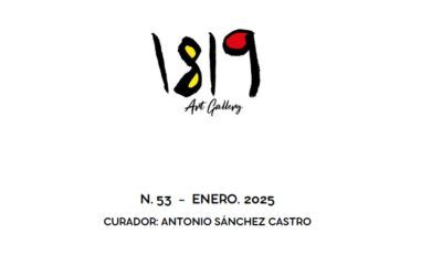 Publicación catálogo colectivo 1819 Art Gallery, Reluet, curador Antonio Sanchez Castro