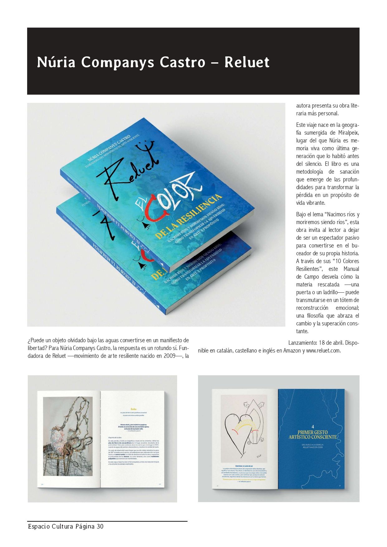 Entrevista en Radio Sió, presentación del libro de Núria Companys Castro "Reluet el color de la resiliencia"