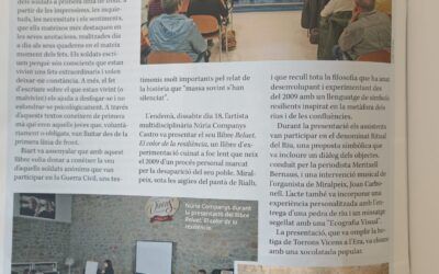 La Revista Sió Nº 747 recoge la presentación de mi libro en Torrons Vicens