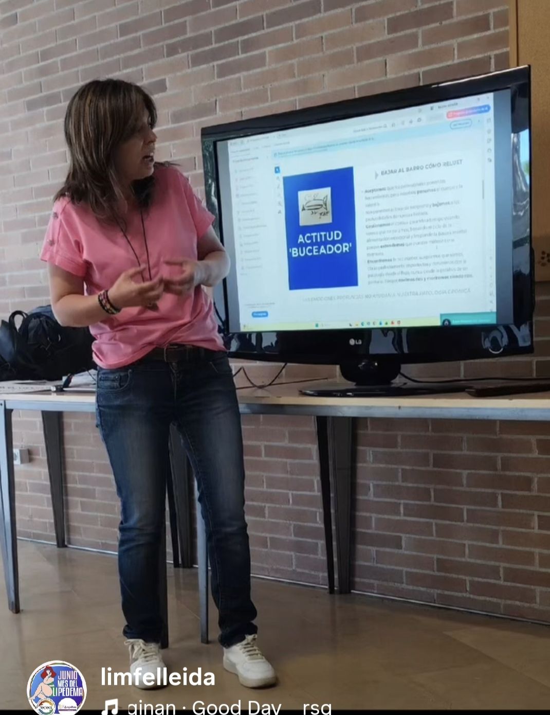 Crónica en primera persona de Núria Companys (Reluet) sobre su colaboración con la asociación Limfelleida en la charla sobre lipedema en Lleida. Incluye el manifiesto "El Código Universal de los Ríos".